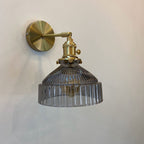 Wall Sconce Glass Brass E26 Hardwired Dome Indoor Decorative Light Fixture