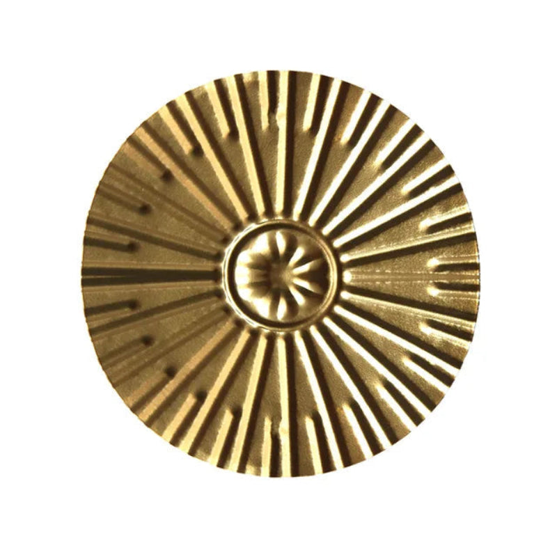 Metal Wall Art Gold Round Iron Wall Hanging for Stylish Interiors