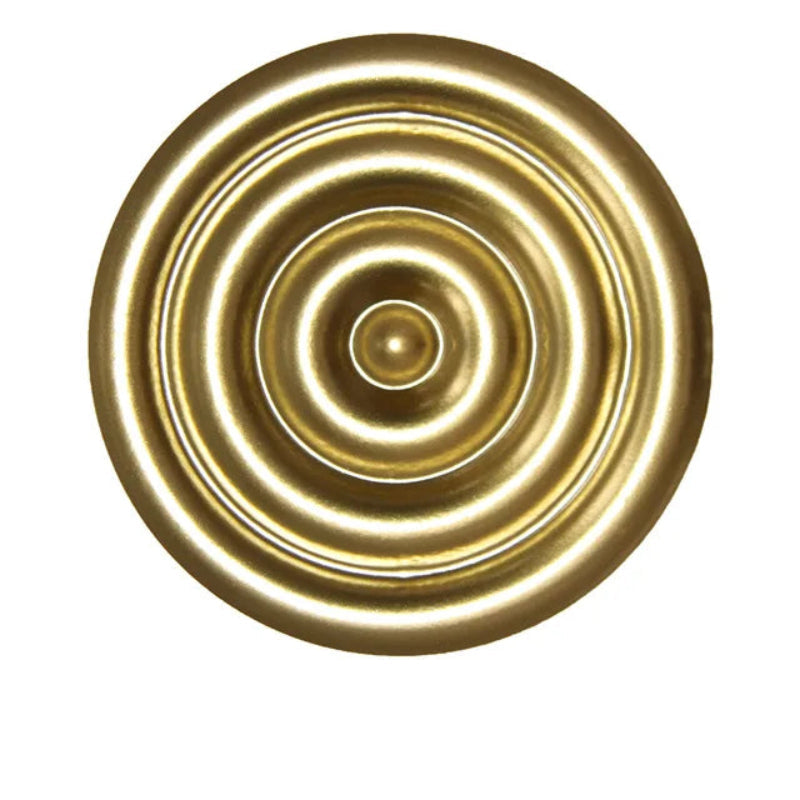 Metal Wall Art Gold Round Iron Wall Hanging for Stylish Interiors