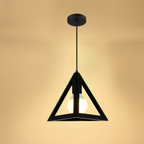 Pendant Light Iron Triangle Open Frame Ceiling Mounted
