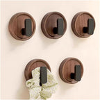Wall Hook Solid Walnut Self Adhesive Single Hook