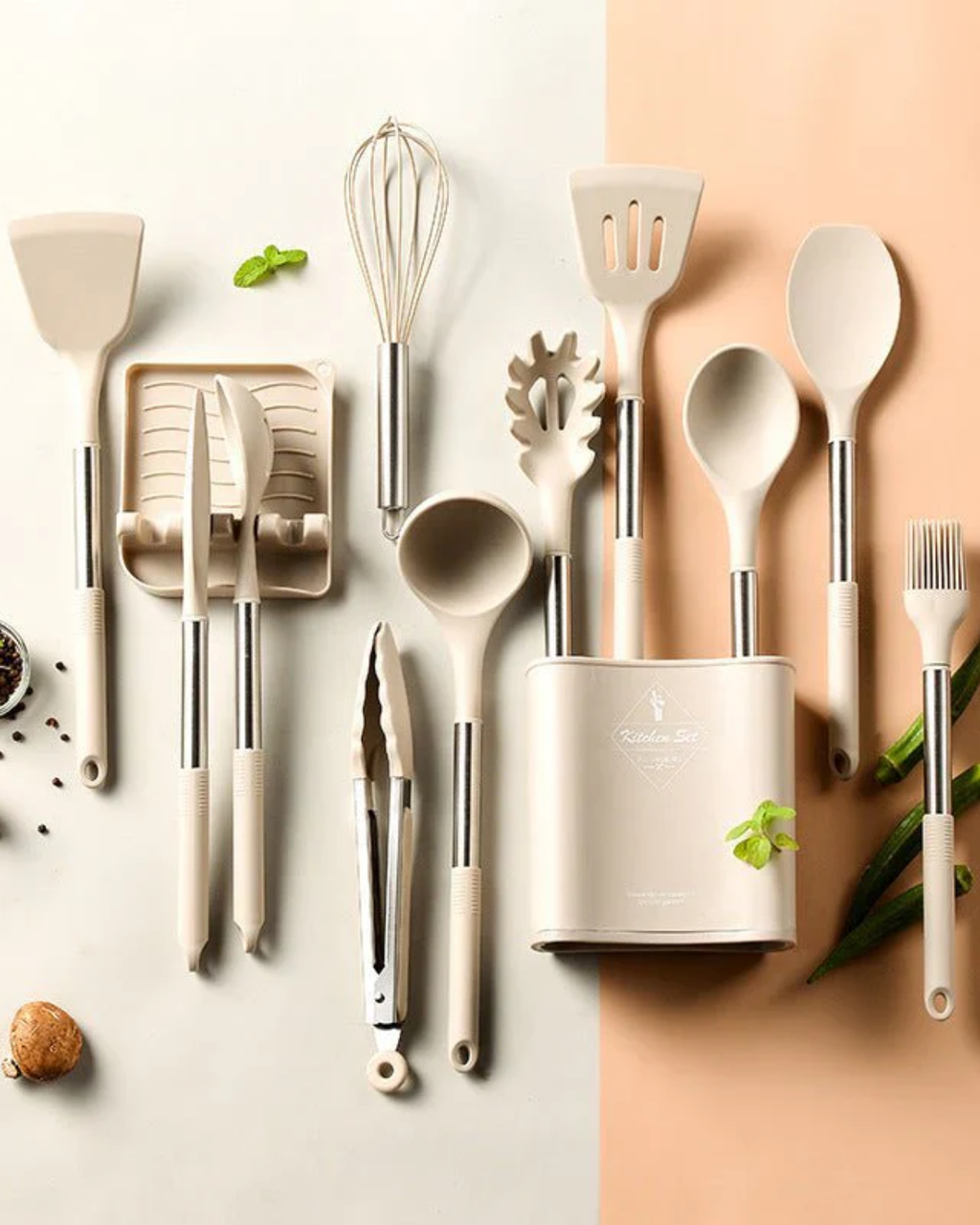 NordicChef: Silicone Kitchen Utensils – 13-Piece Set Heat Resistant & BPA-Free for Modern Kitchens
