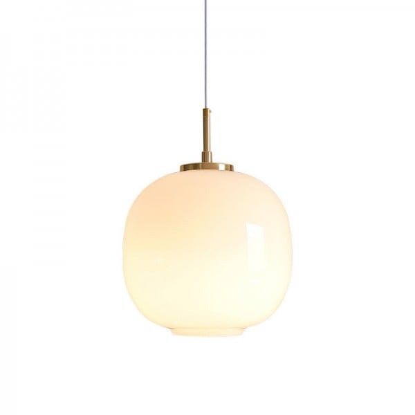 Nordvyn: Scandinavian Opal Glass Pendant Light – Soft Light for Living Room & Dining Room