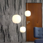Nordvyn: Scandinavian Opal Glass Pendant Light – Soft Light for Living Room & Dining Room