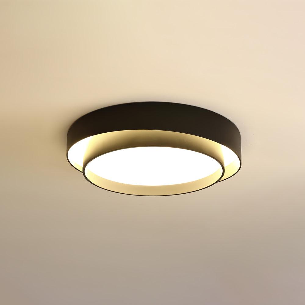 Norvyn: Round LED Ceiling Light in Nordic Art Deco Style – for Living Room & Bedroom