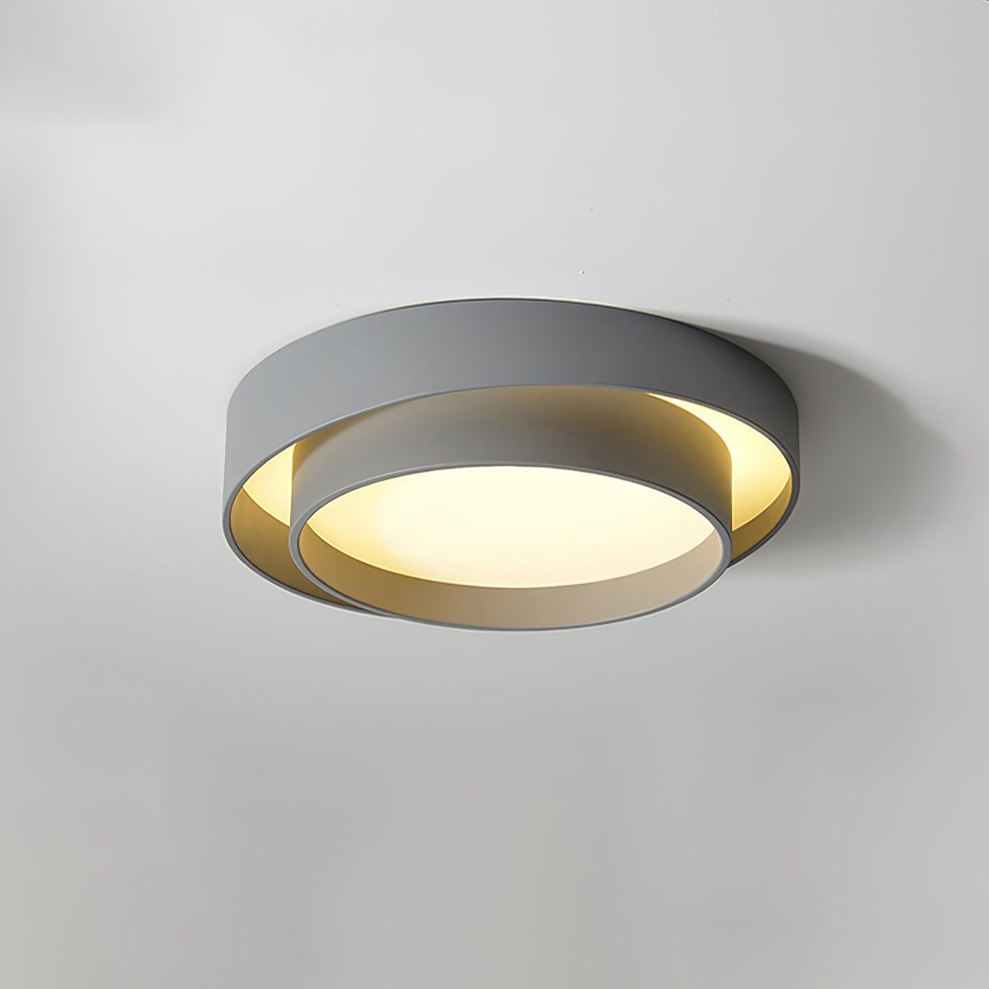 Norvyn: Round LED Ceiling Light in Nordic Art Deco Style – for Living Room & Bedroom