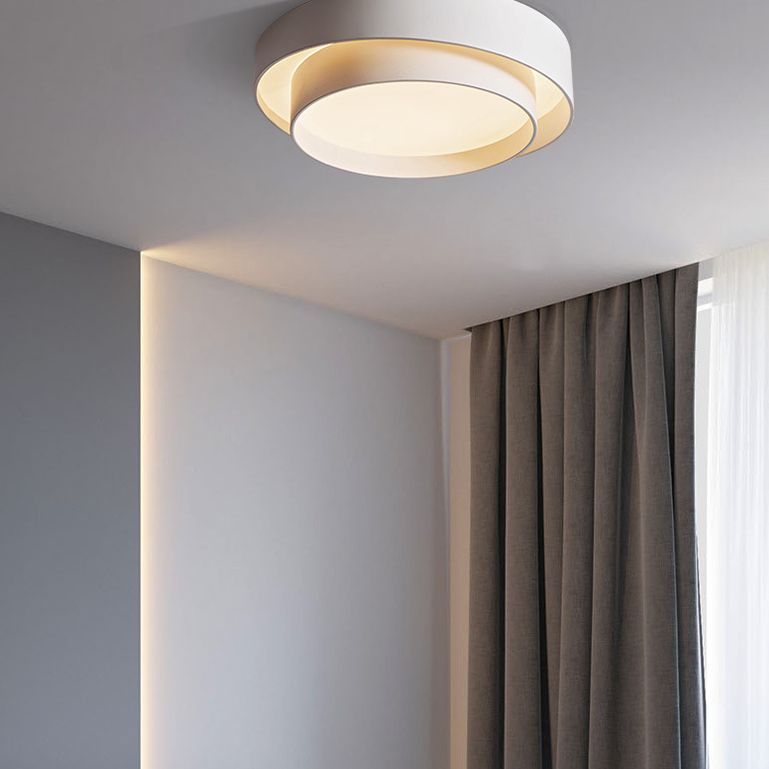 Norvyn: Round LED Ceiling Light in Nordic Art Deco Style – for Living Room & Bedroom