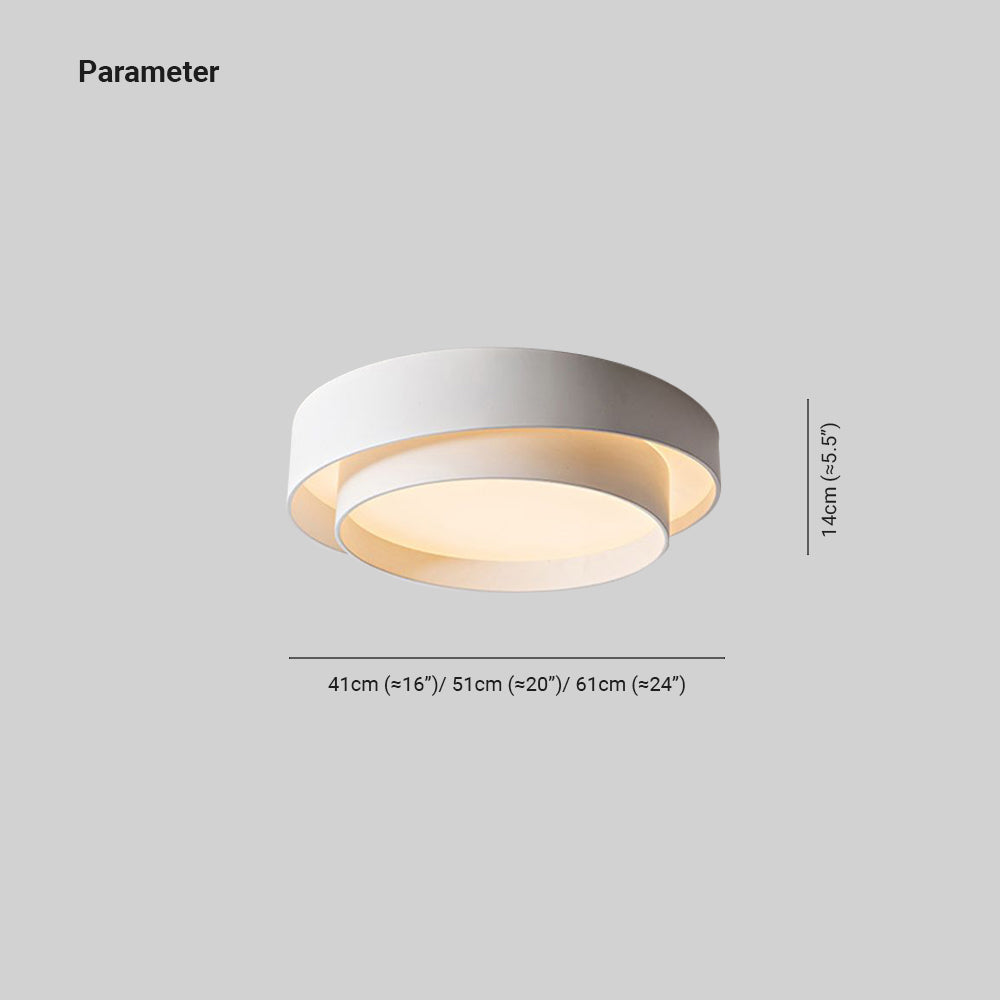 Norvyn: Round LED Ceiling Light in Nordic Art Deco Style – for Living Room & Bedroom