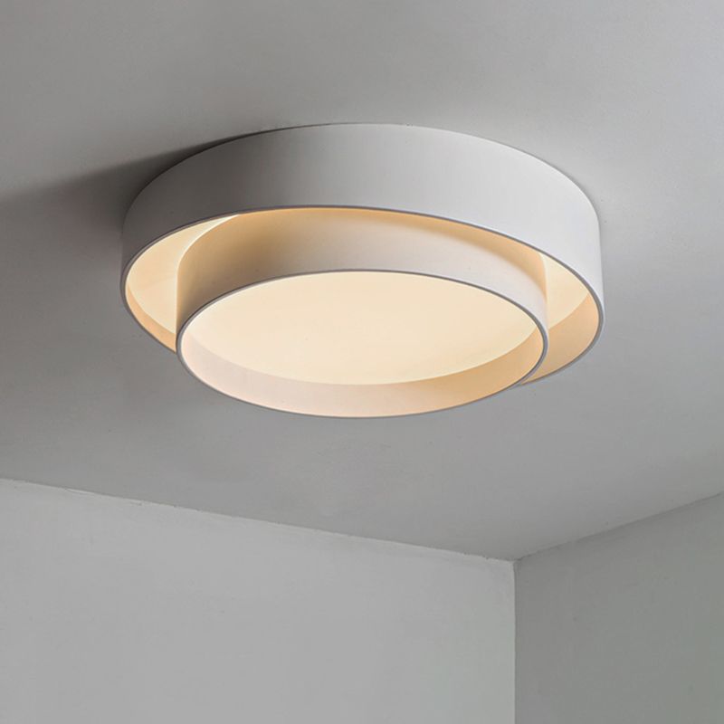 Norvyn: Round LED Ceiling Light in Nordic Art Deco Style – for Living Room & Bedroom