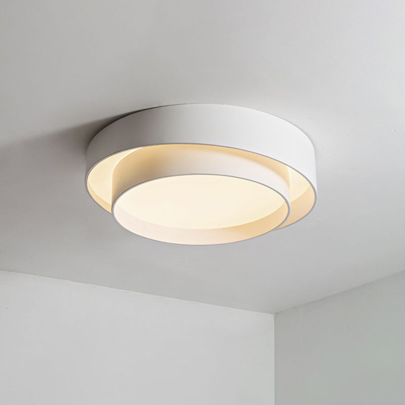 Norvyn: Round LED Ceiling Light in Nordic Art Deco Style – for Living Room & Bedroom