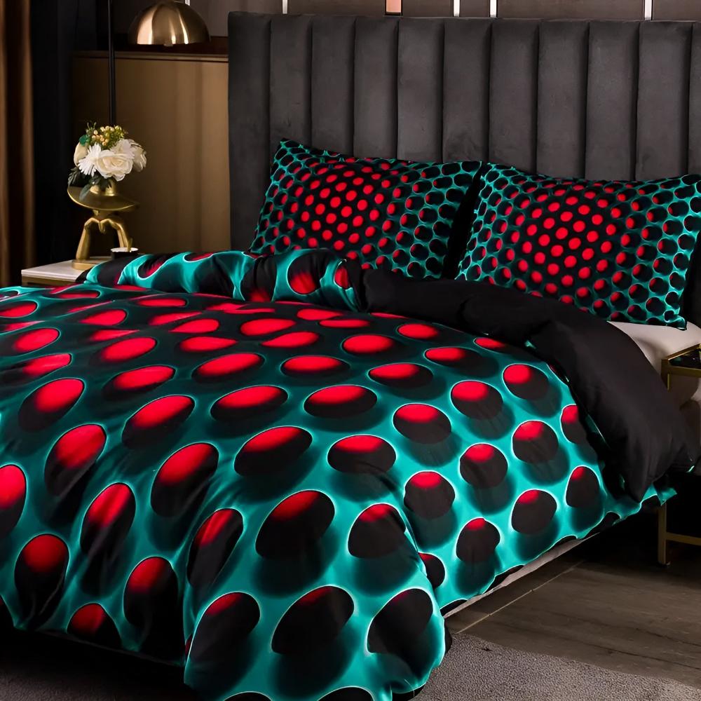NovaTraum: Modern Duvet Cover Set – Soft, Breathable & Decorative with Cosmic Pattern for Bedroom