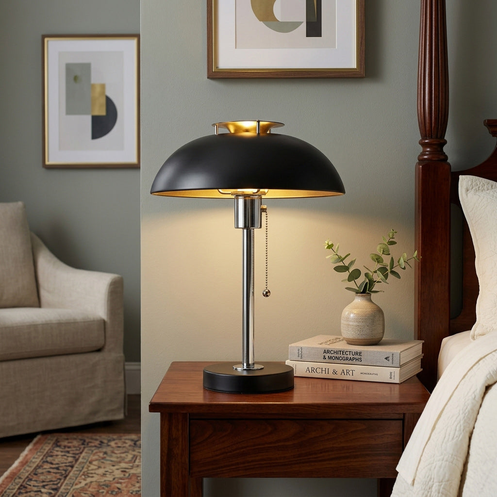 Nova Iron Dome Retro Table Lamp