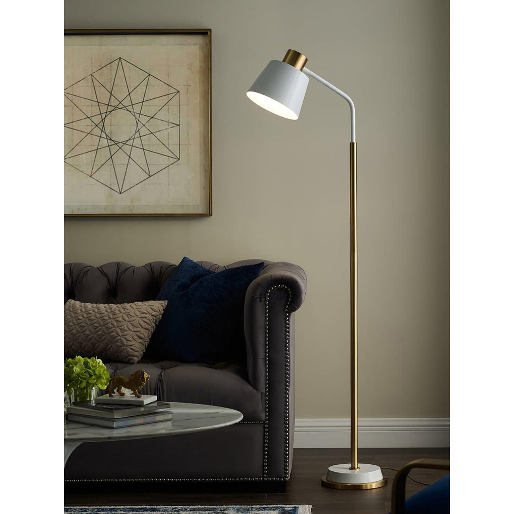 Novak Angled Task Arm Metal Floor Lamp