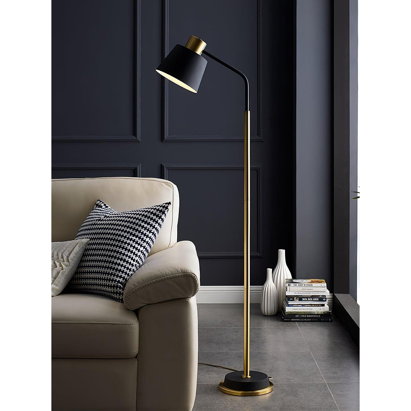Novak Angled Task Arm Metal Floor Lamp
