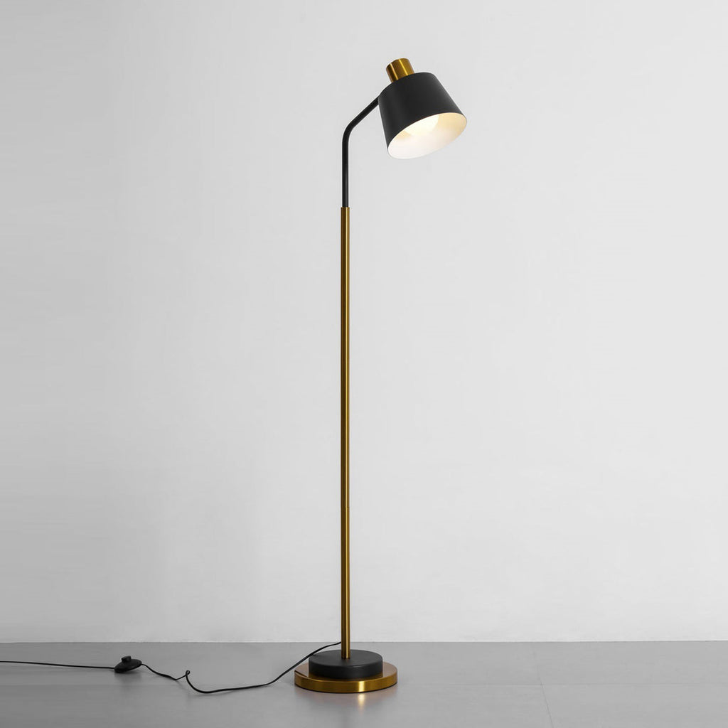 Novak Angled Task Arm Metal Floor Lamp