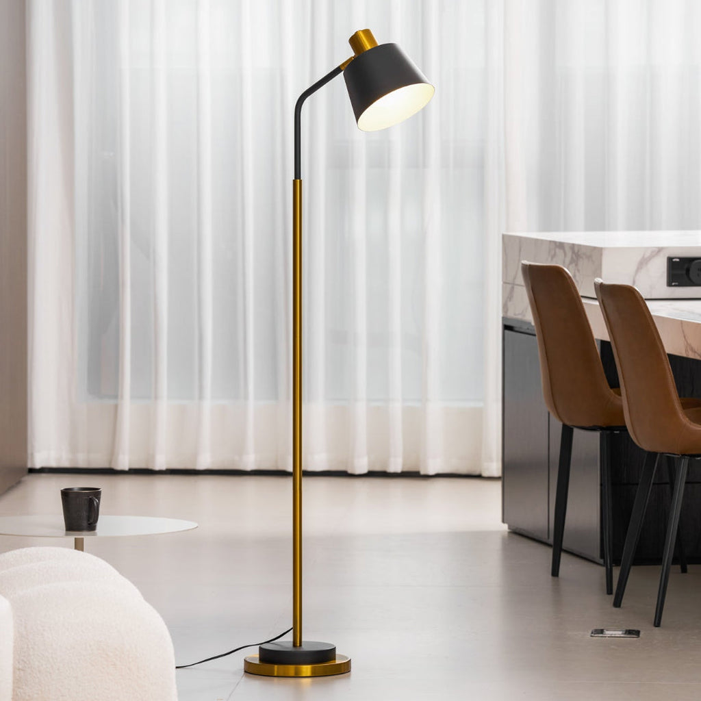 Novak Angled Task Arm Metal Floor Lamp