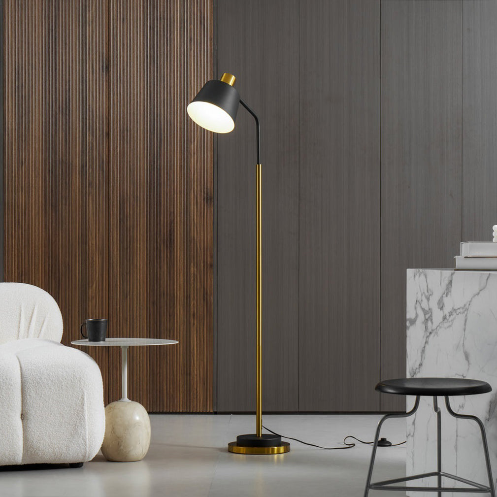 Novak Angled Task Arm Metal Floor Lamp