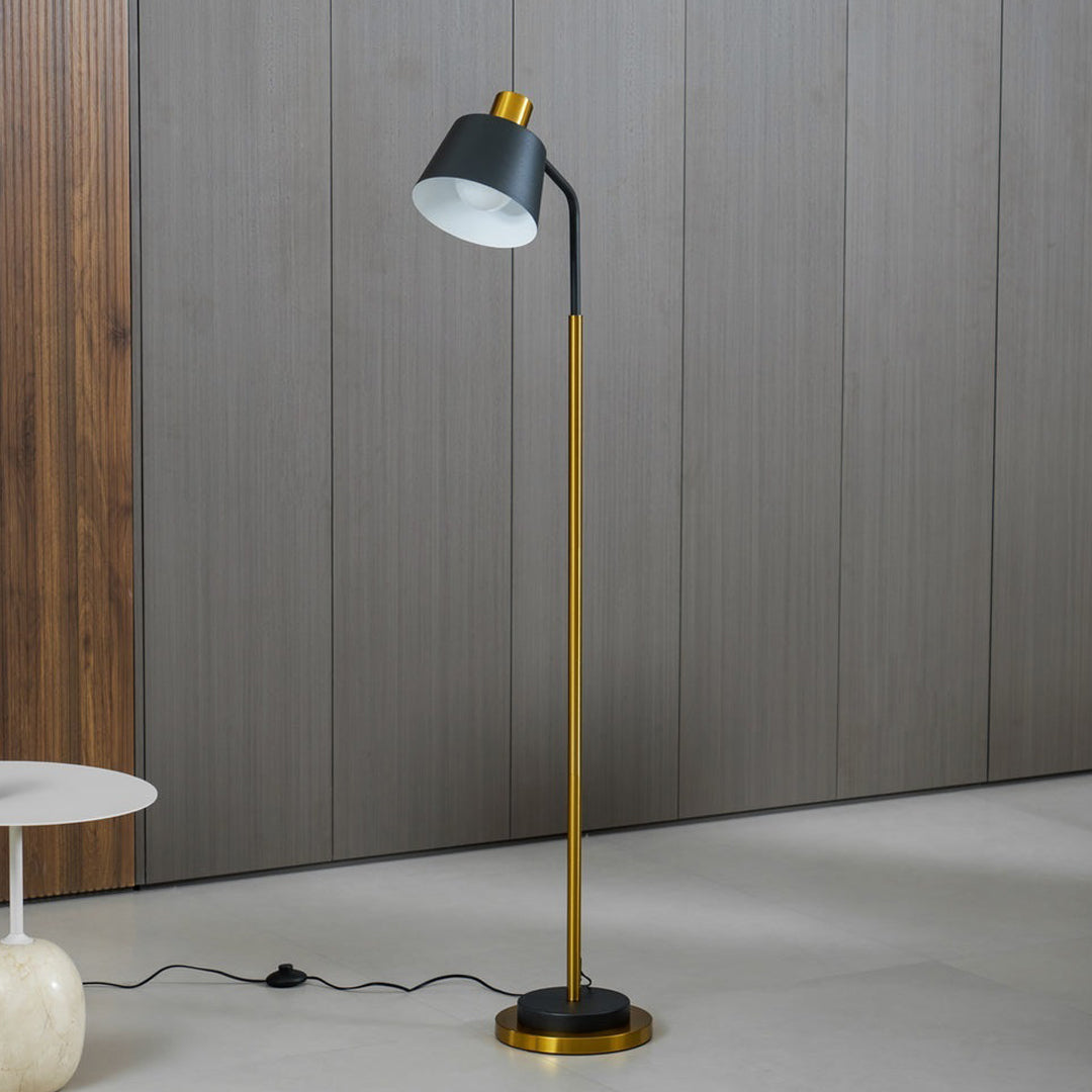 Novak Angled Task Arm Metal Floor Lamp