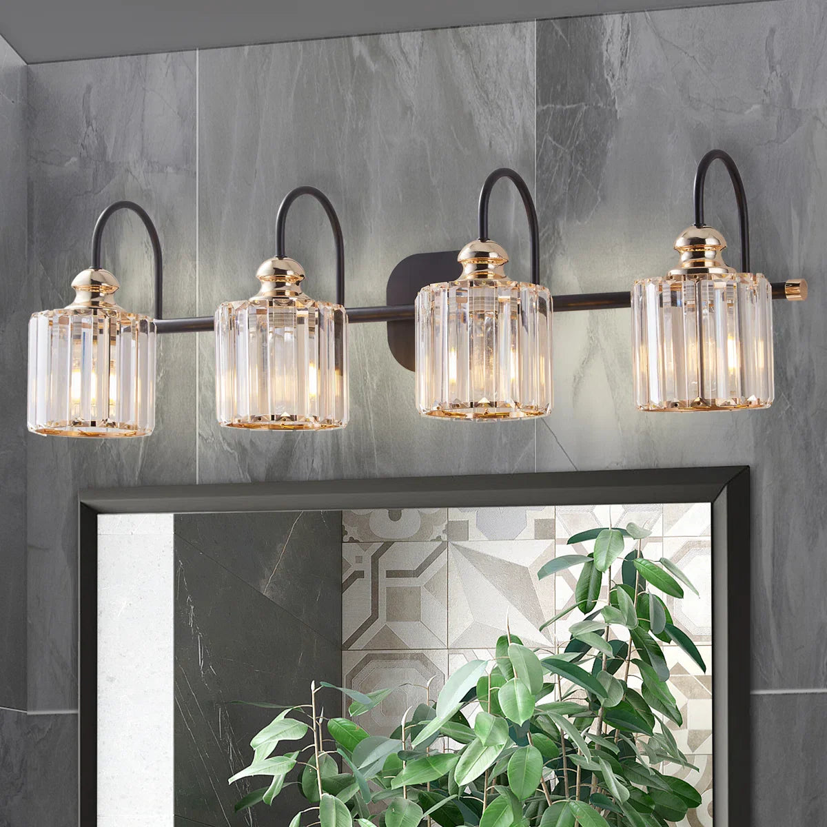 Novara bathroom mirror lighting