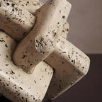 Mira Decorative Link Knot | High-Quality Resin, Neutral Beige