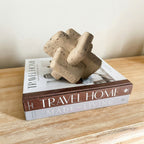 Mira Decorative Link Knot | High-Quality Resin, Neutral Beige