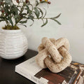 Bello Decorative Links Knot | Natural Travertine, Organic Shape