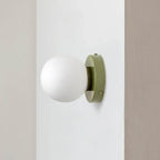 Nordic Glass Globe Wall Sconce LED 1-Light
