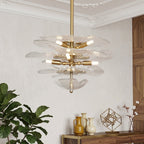 Nympha Tiered Glass Chandelier