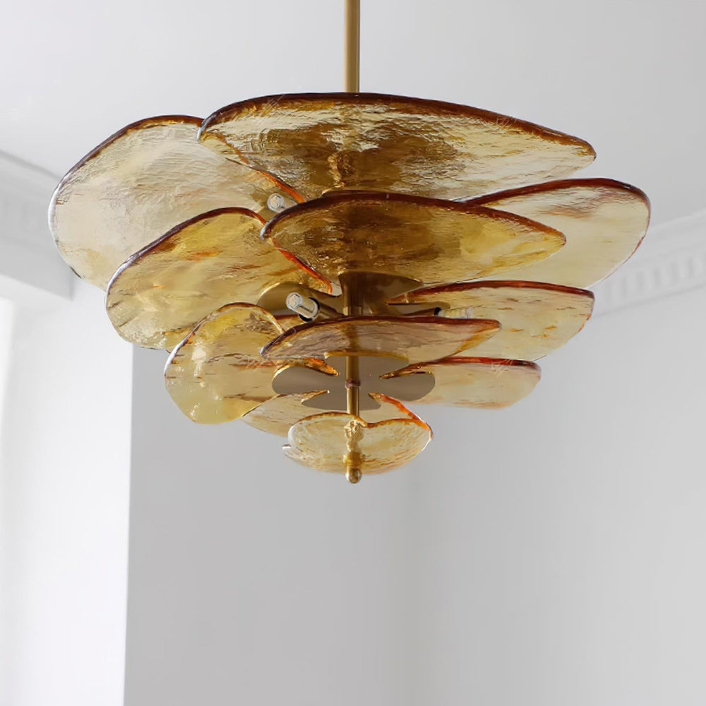 Nympha Tiered Glass Chandelier