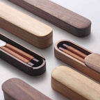 Kairo Chopsticks | Handgemaakt Walnoothout met Decoratieve Draadwrapping