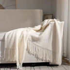 Waffle Knit Throw Blanket, Acrylic Material, Machine Washable