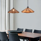 Takumièra - Wabi Sabi Wooden Cone Pendant Lamp