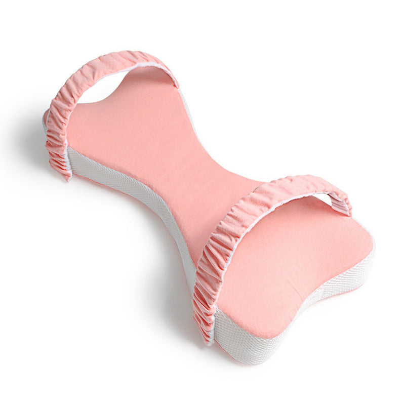 Leg Pillow, Memory Foam Fill, Ergonomic Shape, Washable Cover
