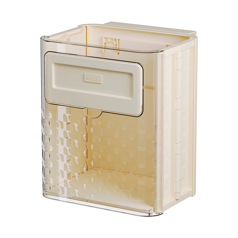 Hanging Trash Bin, 10L Capacity, Cabinet-Mounted Design, Wide Opening