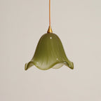 Virendéa - Retro Green Glass Pendant Lamp