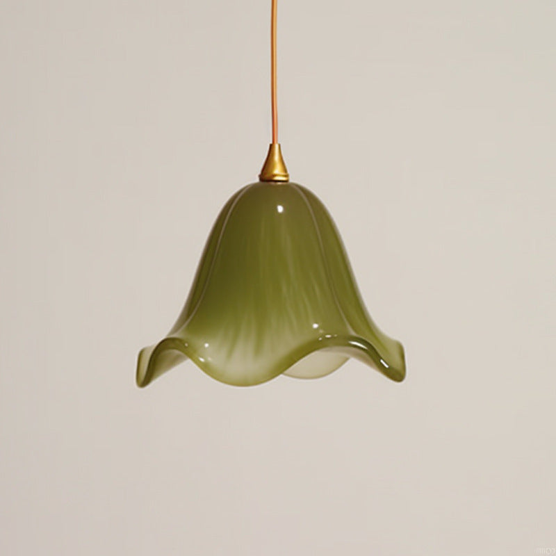 Virendéa - Retro Green Glass Pendant Lamp