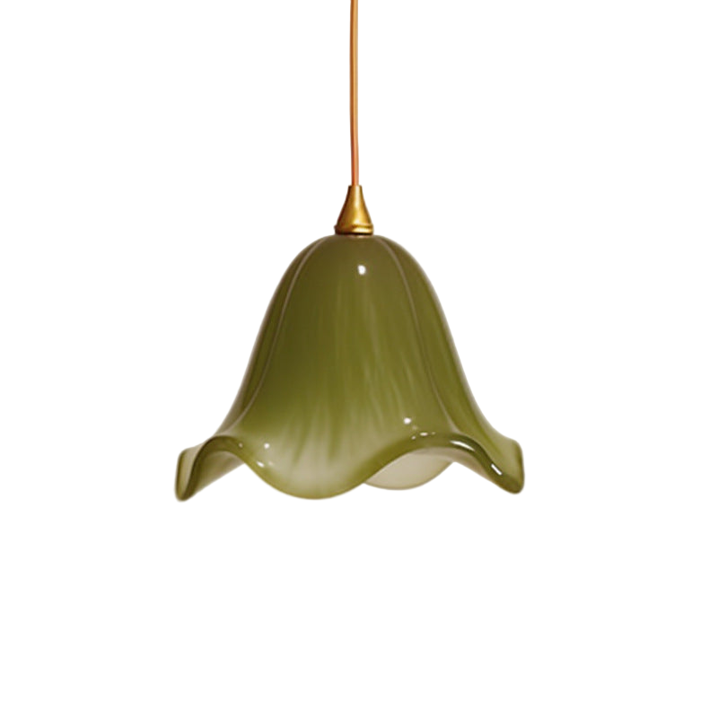 Virendéa - Retro Green Glass Pendant Lamp