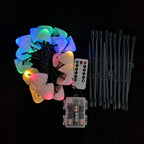 Modern Solar LED Mushroom String Lights for Outdoor Patios