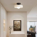 Bela Bauhaus Ceiling Lamp | Brass & Glass, Warm White Illumination