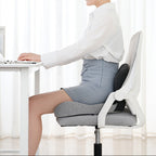 Memory Foam Seat Cushion with Lumbar Support and Airflow Design – Ergonomic Comfort for Office, Home, and Car