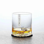 Boreal Whiskyglas | Handgemaakt Hittebestendig Glas, IJsbergdesign
