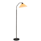 Elegant Minimalist Fabric Pleated Shade Floor Lamp with Single Light