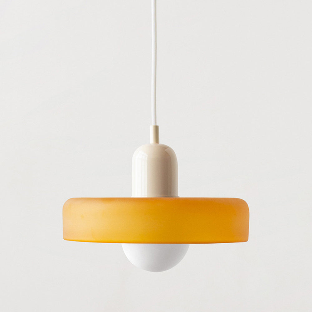 Luna Colored Glass Pendant Light | Adjustable Height, Modern Design