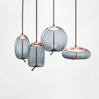 Isolara - Ceiling lamp in rose gold with rope accent