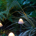 Modern Solar LED Mushroom String Lights for Outdoor Patios