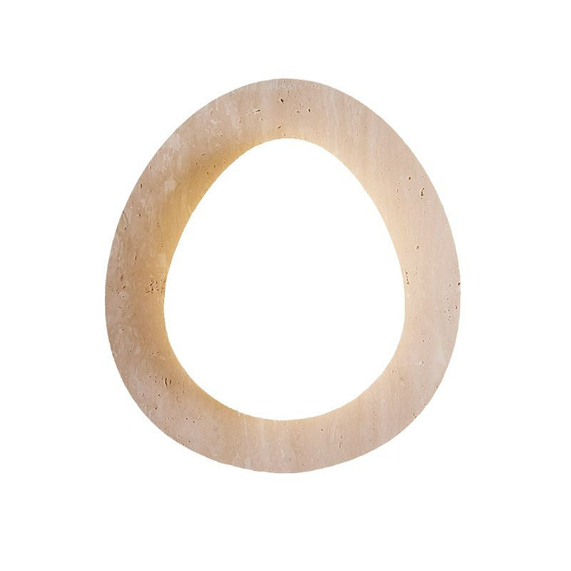 Calla - Cream Travertine LED Ceiling Lamp