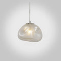 Contemporary Cloud-Shaped Glass 1-Light Pendant Suspension Light
