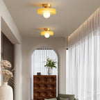 Bela Bauhaus Ceiling Lamp | Brass & Glass, Warm White Illumination