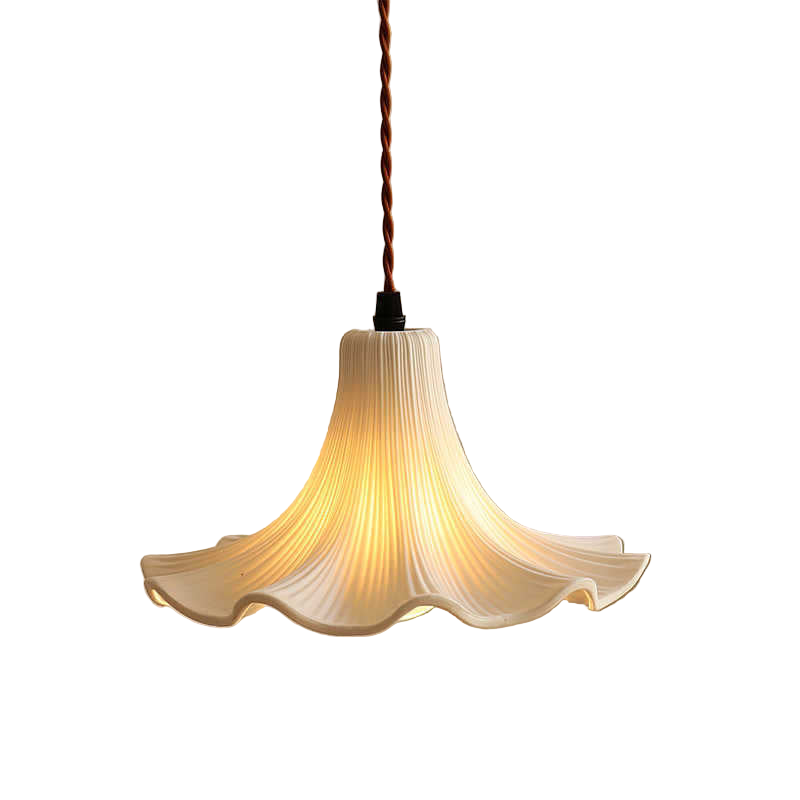 Floréa - French Ceramic Flower Pendant Lamp