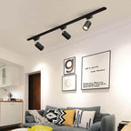 Contemporary LED Flush Mount Tubular Track Lighting - Available in 3, 4, or 5 Lights